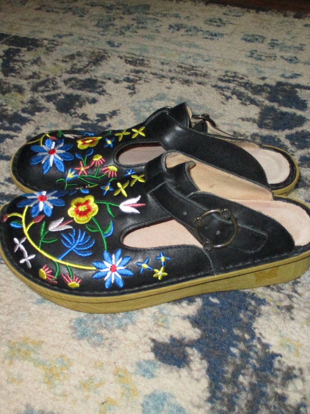 Alegria ALG - 169 Embroidered  Flowers 38  8- 8.5